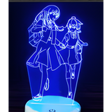 3D LED Night Light - Bloom Into You - Touko Nanami and Yuu Koito