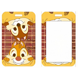 ID Card Badge Holder - Disney - Chip 'n' Dale Peeking Out Plaid