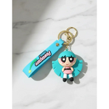 3D PVC Figure Keychain - Powerpuff Girls - Bunny Pink Dress