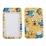 ID Card Badge Holder - Adventure Time - Yellow Repeating Character Faces Pattern