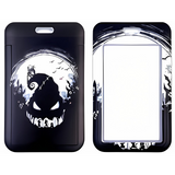 ID Card Badge Holder - The Nightmare Before Christmas - Oogie Boogie Silhouette Full Moon Bats