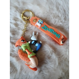 3D PVC Figure Keychain - Zootopia - Nick Judy Dancing