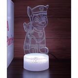 3D LED Night Light - Paw Patrol - Chase