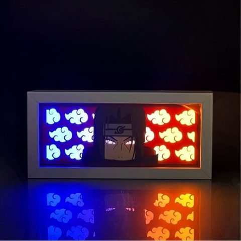 3D Paper Carving Light Lamp - Naruto - Itachi