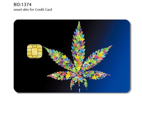 Credit Card Skin Sticker - Weed
