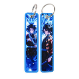 Embroidery Keychain - Demon Slayer - Tanjiro & Giyu (Water)