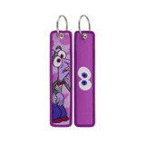 Embroidery Keychain - Inside Out - Fear (Purple)