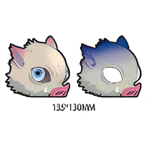 3D Lenticular Sticker - Demon Slayer - Inosuke Hashibira Boar Mask