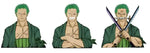 3D Lenticular Sticker - One Piece - Roronoa Zoro Crossed Arms