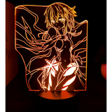 3D LED Night Light - Guilty Crown - Inori Yuzuriha (3)