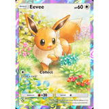Card Keychain - Pokémon - Eevee basic Full Art Black Star Promo SM194