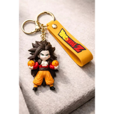 3D PVC Figure Keychain - Dragon Ball Z - Goku Super Saiyan 4 Dragon Balls