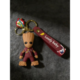 3D PVC Figure Keychain - Guardians of the Galaxy - Baby Groot Ravager Outfit