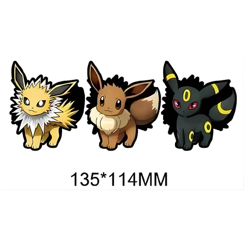 3D Lenticular Sticker - Pokémon - Eevee, Jolteon & Umbreon