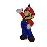 Mario Waving PVC keychain