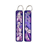 Embroidery Keychain - Pokémon - Mewtwo (Purple)