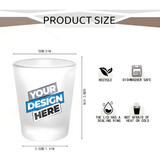 Custom 1.5oz Frosted Shot Glass: Heavy Base Series