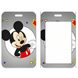 ID Card Badge Holder - Mickey & Friends - Mickey Mouse Winking On Gray Card
