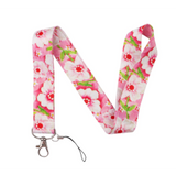 Lanyard - Pink Cherry Blossom Floral
