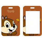 ID Card Badge Holder - Mickey & Friends - Chip With Acorn, "Naughty" Text