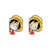 3D Lenticular Sticker - One Piece - Luffy Peeking Left and Right