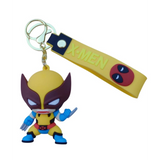 3D PVC Figure Keychain - Marvel - Chibi Wolverine Classic Outfit