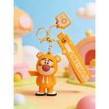3D PVC Figure Keychain - Winnie the Pooh - Pooh In Tigger Hoodie
