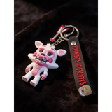 3D PVC Figure Keychain - Five Nights at Freddy's - Funtime Foxy With Guitar Charm