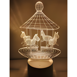 3D LED Night Light - Carousel