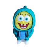 3D PVC Figure Keychain - SpongeBob SquarePants - Spongebob Blue Hoodie