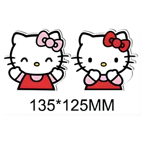 3D Lenticular Sticker - Hello Kitty - Pink Bow & Red Bow Duo