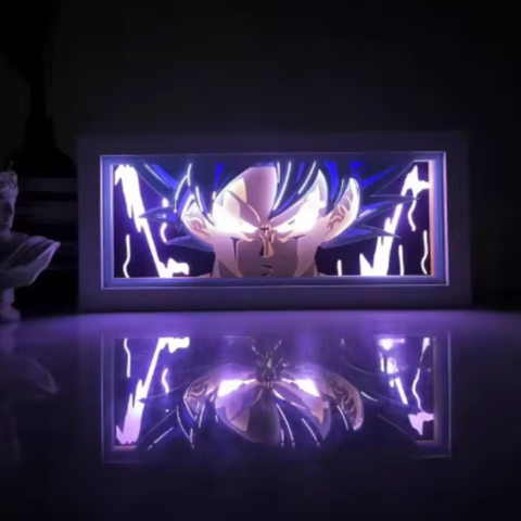 3D Paper Carving Light Lamp - Dragon Ball Z - Goku Ultra Instinct