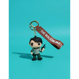 3D PVC Figure Keychain - The Walking Dead - Glenn Rhee Holding Rifle
