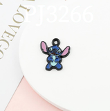 Bracelet Charm - Lilo & Stitch - angel Stitch with white wings and halo