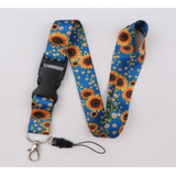 Lanyard - Sunflowers on Blue