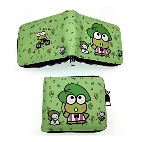 Zippered Short Wallet - Sanrio - Keroppi