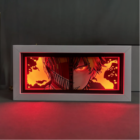 3D Paper Carving Light Lamp - Chainsaw Man Denji