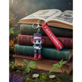 3D PVC Figure Keychain - Alice in Wonderland - Mad Hatter Holding Teacup
