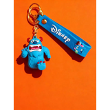 3D PVC Figure Keychain - Monsters Inc - George Sanderson Screaming