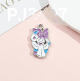 Bracelet Charm - Pokemon - white Sylveon ribbon creature