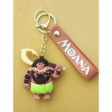 3D PVC Figure Keychain - Moana - Maui Holding Fish Hook