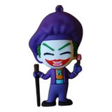 3D PVC Figure Keychain - DC Comics - Chibi Joker With Paint Brush And Cane