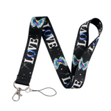 Lanyard - Rainbow Wings and "LOVE"