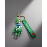 3D PVC Figure Keychain - Monsters Inc - Mike Wazowski Blue Cap