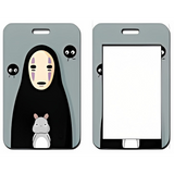 ID Card Badge Holder - Spirited Away - No-Face With Soot Sprites And Boh Mouse