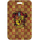 ID Card Badge Holder - Harry Potter - Gryffindor House Crest On Checkered Pattern