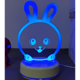 3D LED Night Light - Cute Rabbit (2)