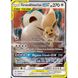 Card Keychain - Pokémon - Eevee & Snorlax Tag Team GX