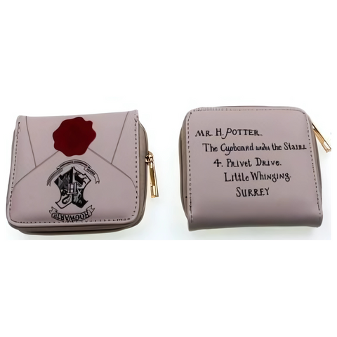 Zippered Short Wallet - Harry Potter - Hogwarts Letter
