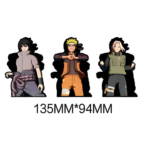 3D Lenticular Sticker - Naruto - Sasuke Uchiha, Naruto Uzumaki & Sakura Haruno Battle Stance